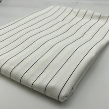 Load image into Gallery viewer, Cotton Shirting, White with Navy Stripes (WDW1731:1733)
