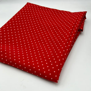 Blouse Weight, Red w White Polka Dots (WDW1645)