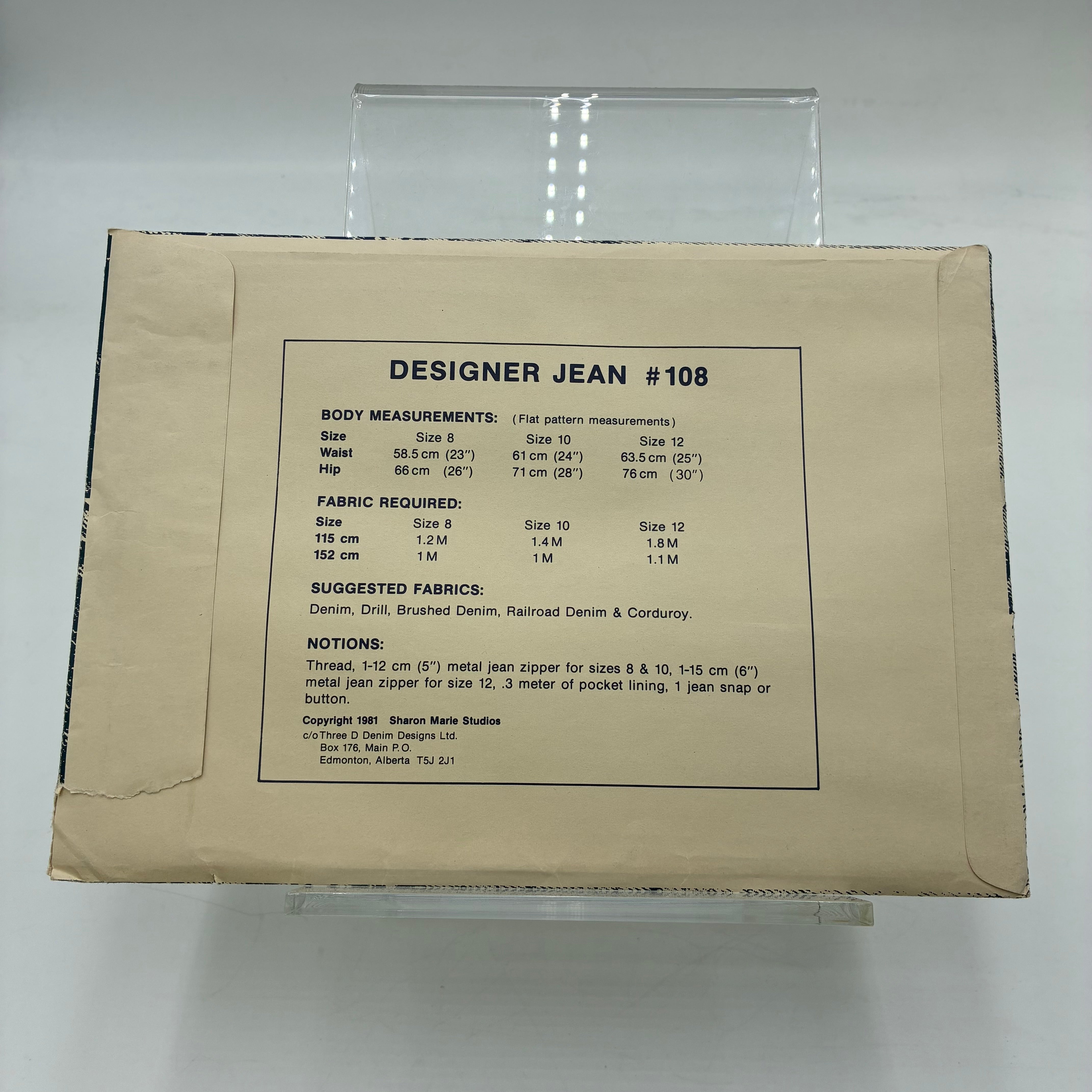 Denim Designer Pattern - 108 Children's Designer Jeans (NPA0384)