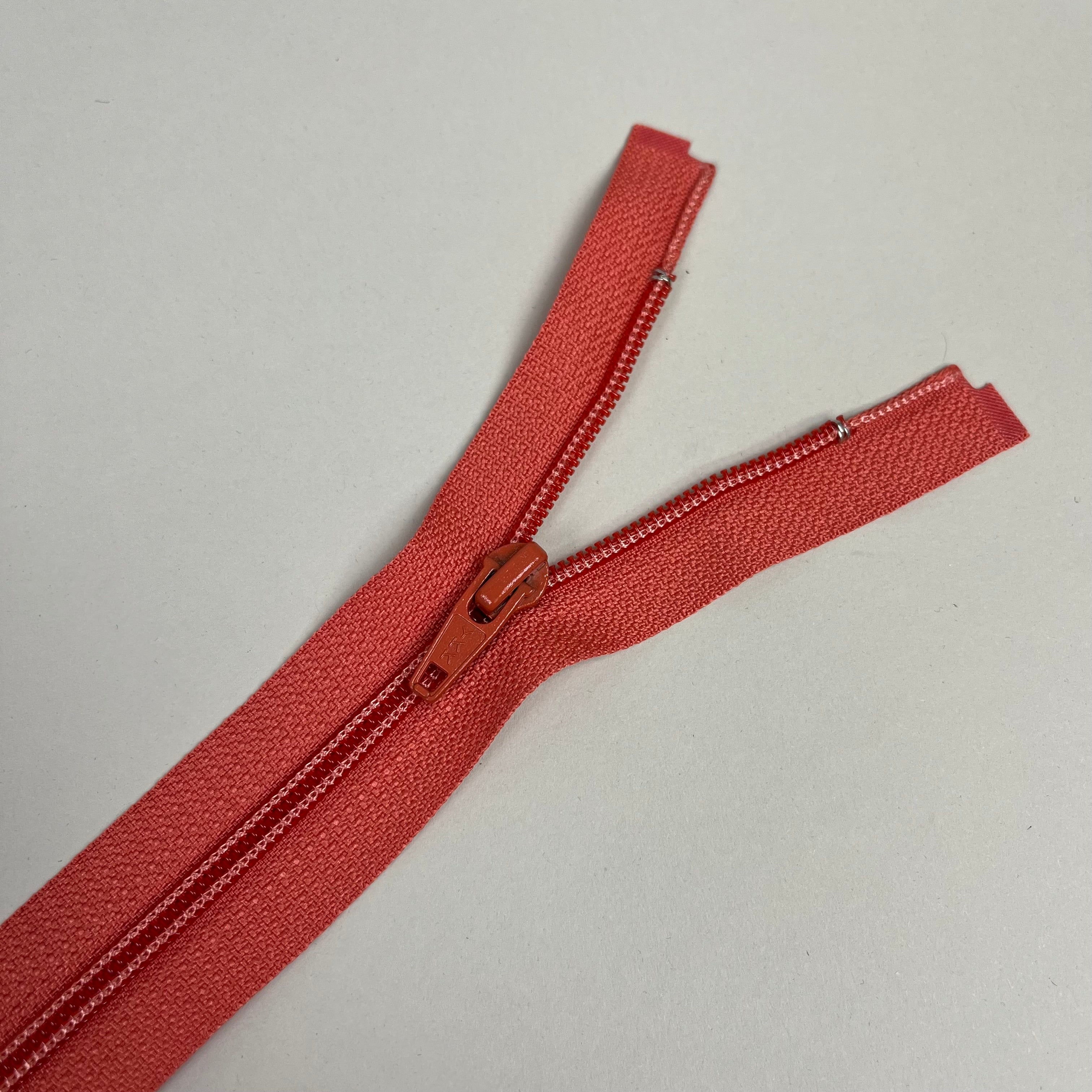 Separating Nylon Coil Zipper - Coral 17.5" (NZP0345)