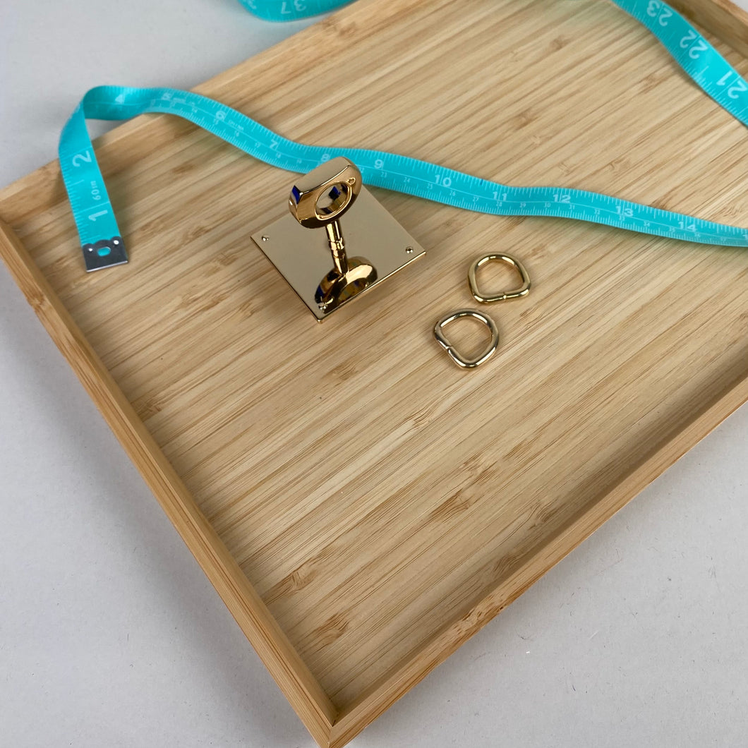 Swivel Hardware + 20mm D-Rings (2x) - Bright Gold Tone (NXX1560)