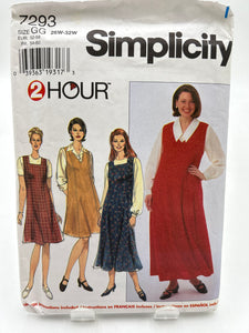 SIMPLICITY 20+ Pattern, Women's Petite Jumper (PSI7293)