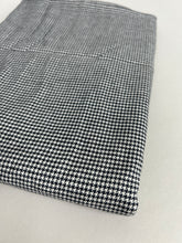 Load image into Gallery viewer, Cotton Bottom Weight, Black &amp; White Houndstooth (WBW0441)
