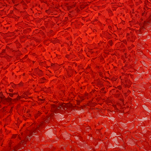 Floral Net Lace - Red (WFY0567)