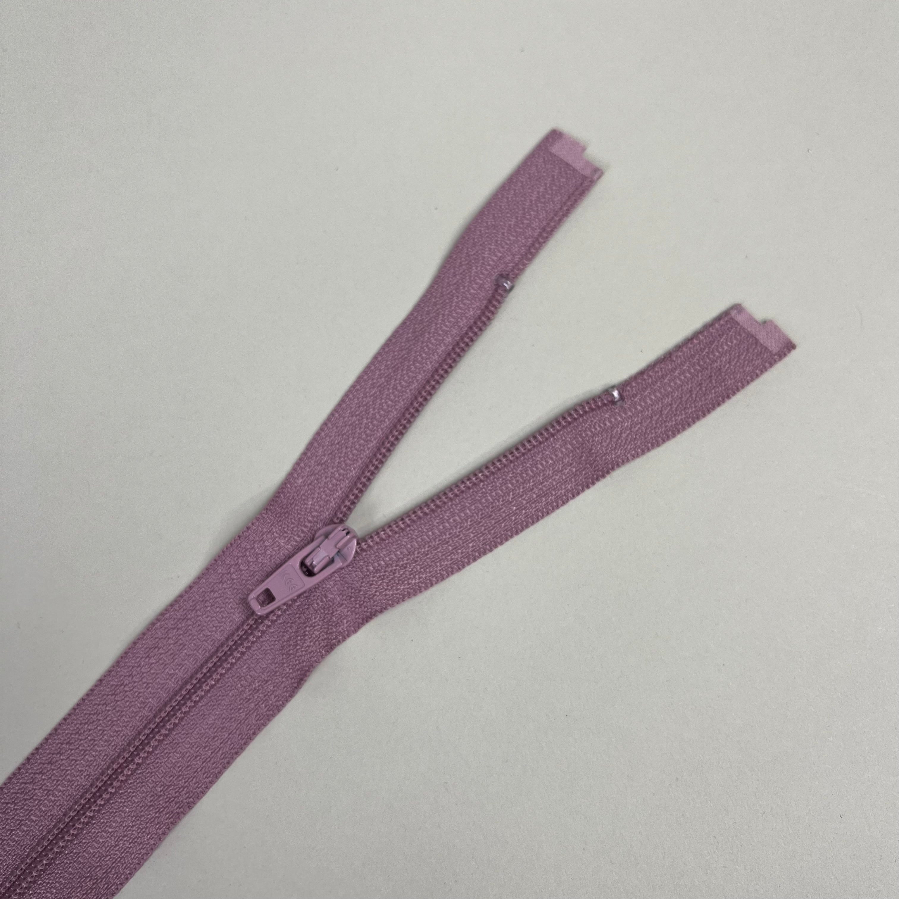 Separating Nylon Coil Zipper - Pink Mauve 18" (NZP0322)