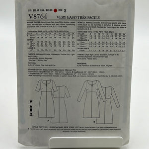 VOGUE Pattern, Misses' Dress (PVO8764)