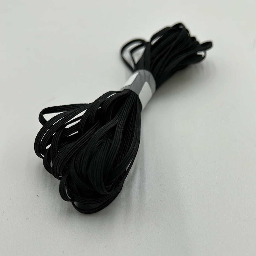 3mm Knit Elastic, Black (NEL0137)