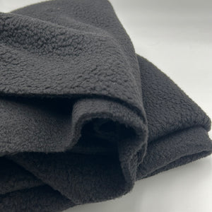 Hoodie (Double-Sided) Fleece with BONUS Rib Knit, Black (KFC0209:211)