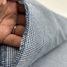 Load image into Gallery viewer, Blouse Weight, Stretch Cotton Shirting, Blue Gingham (WDW2021)
