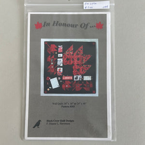 Black Crow Quilt Designs "The Honour of ..." Pattern (PXX0596)