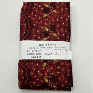 Quilting Cotton Fat Quarters, Various Colours  (WQC2517:2557)