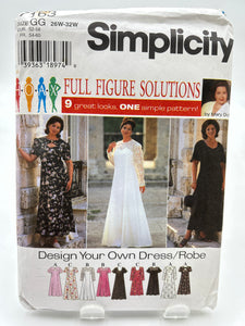 SIMPLICITY 20+ Pattern, Women's Dress (PSI7163)