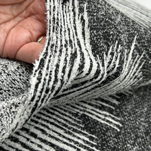 Load image into Gallery viewer, Sweater Knit, Black &amp; White Stripe (KSW0429)
