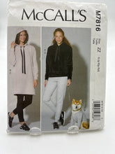 Load image into Gallery viewer, MCCALL&#39;S Pattern, Misses&#39; Top, Pants, Dress &amp; Dog Coat (PMC7816)
