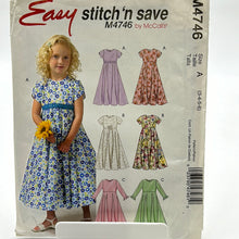 Load image into Gallery viewer, MCCALL&#39;S Pattern, Children&#39;s &amp; Girls Dress (PMC4746)
