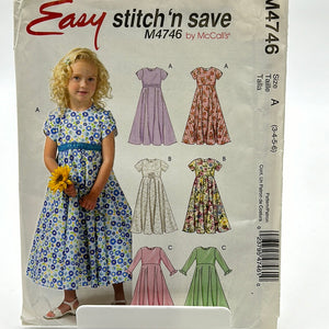 MCCALL'S Pattern, Children's & Girls Dress (PMC4746)