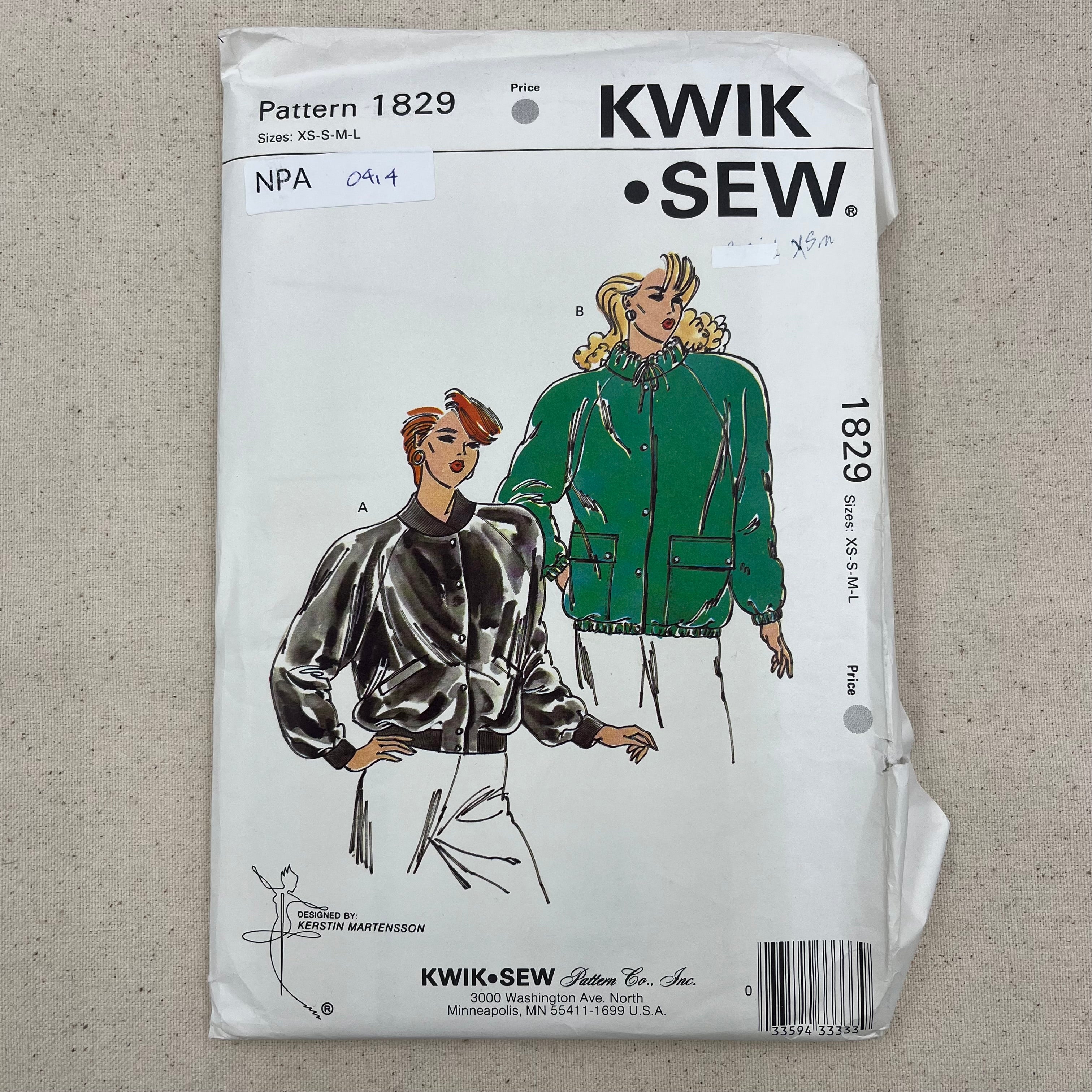 Kwik Sew Pattern - 1829 Jackets (NPA0414)