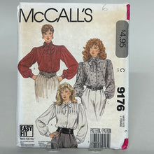 Load image into Gallery viewer, Vintage MCCALL&#39;S Pattern, Misses&#39; Blouses (PMC9176)
