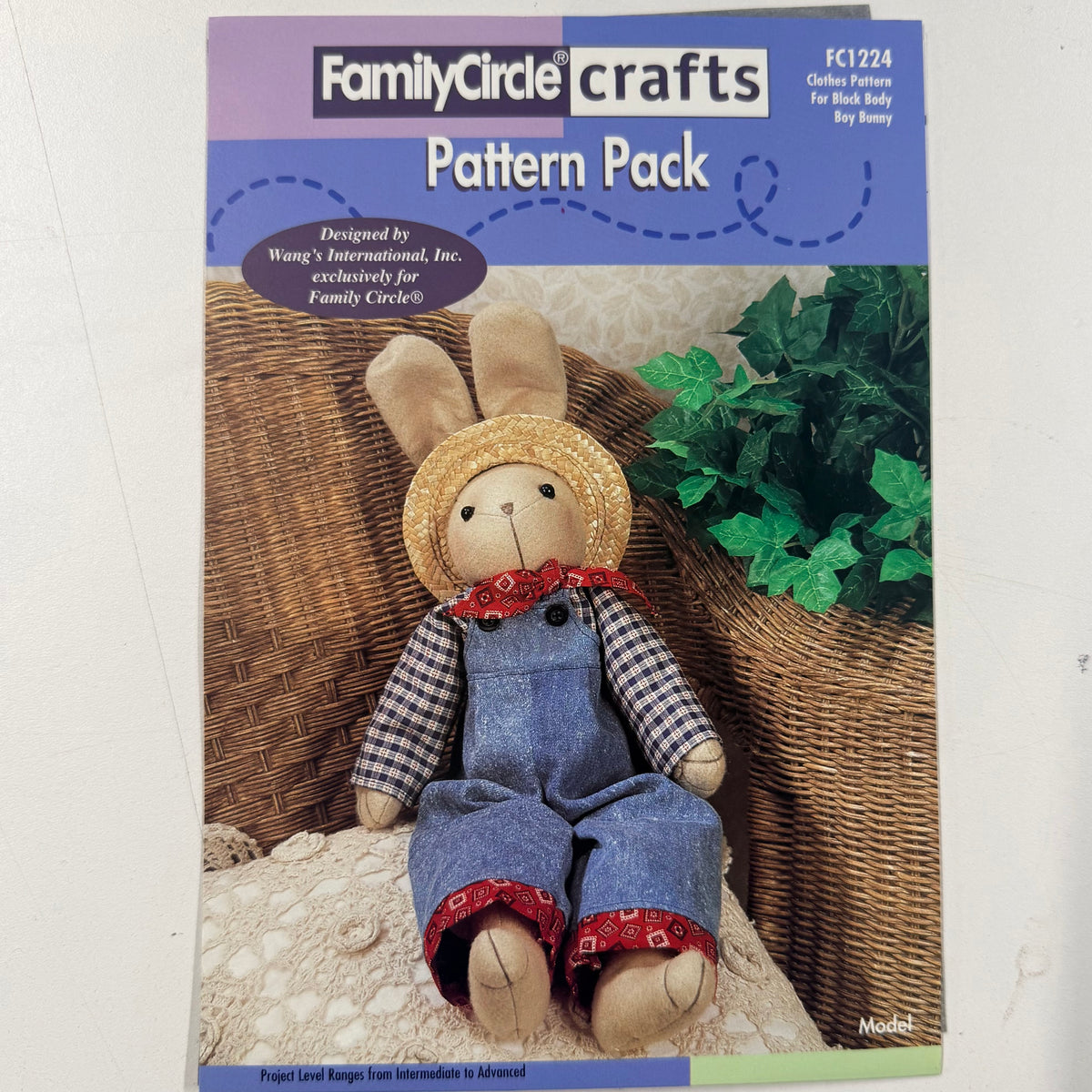Family Circle Crafts Pattern - FC1224 Clothes for Block Body Bunny (NPA0616)