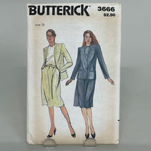 Load image into Gallery viewer, Vintage BUTTERICK Pattern, Misses&#39; Jacket Blouse &amp; Skirt (PBT3666)
