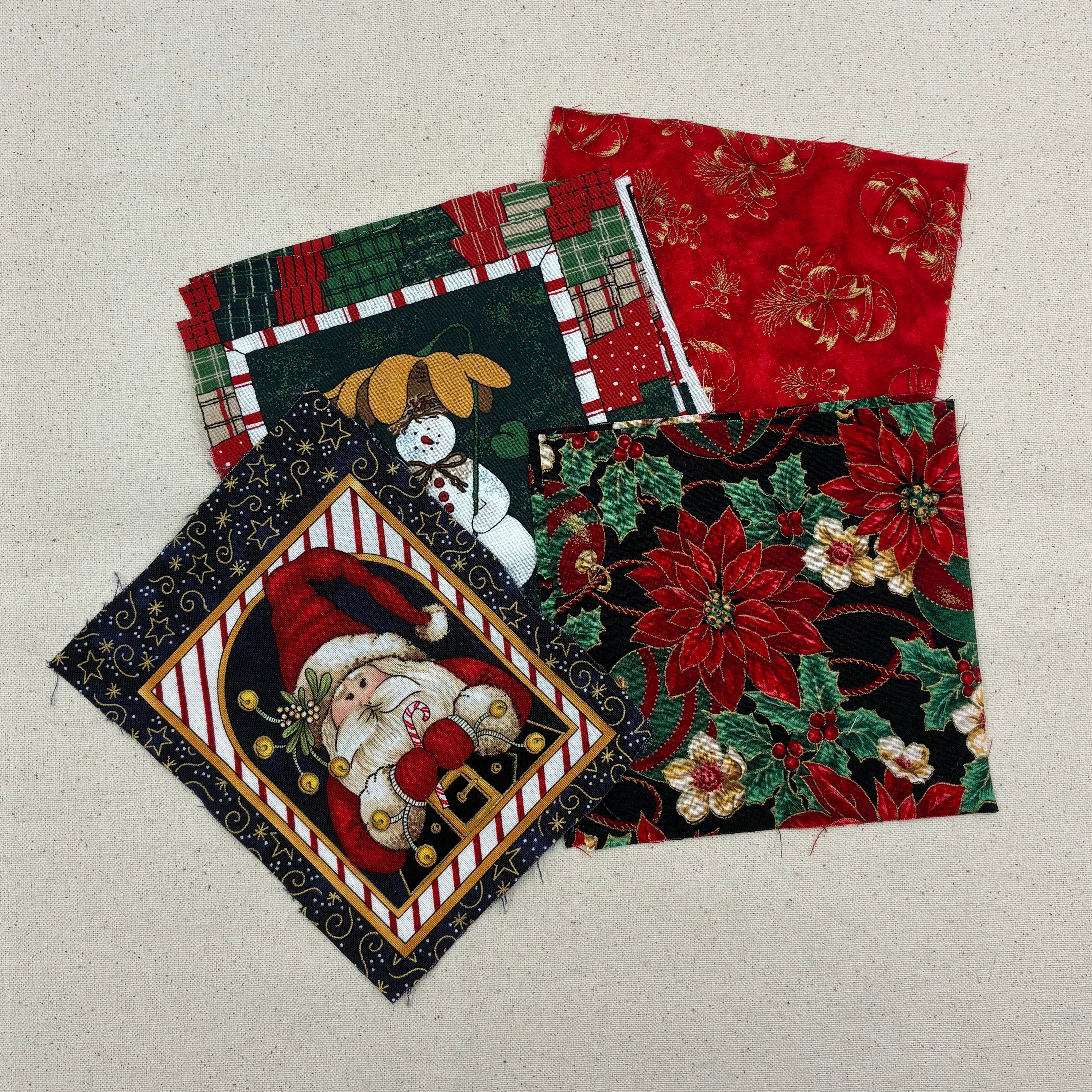 Quilting Cotton Scrap Bag - Assorted Holiday (WQC3063)
