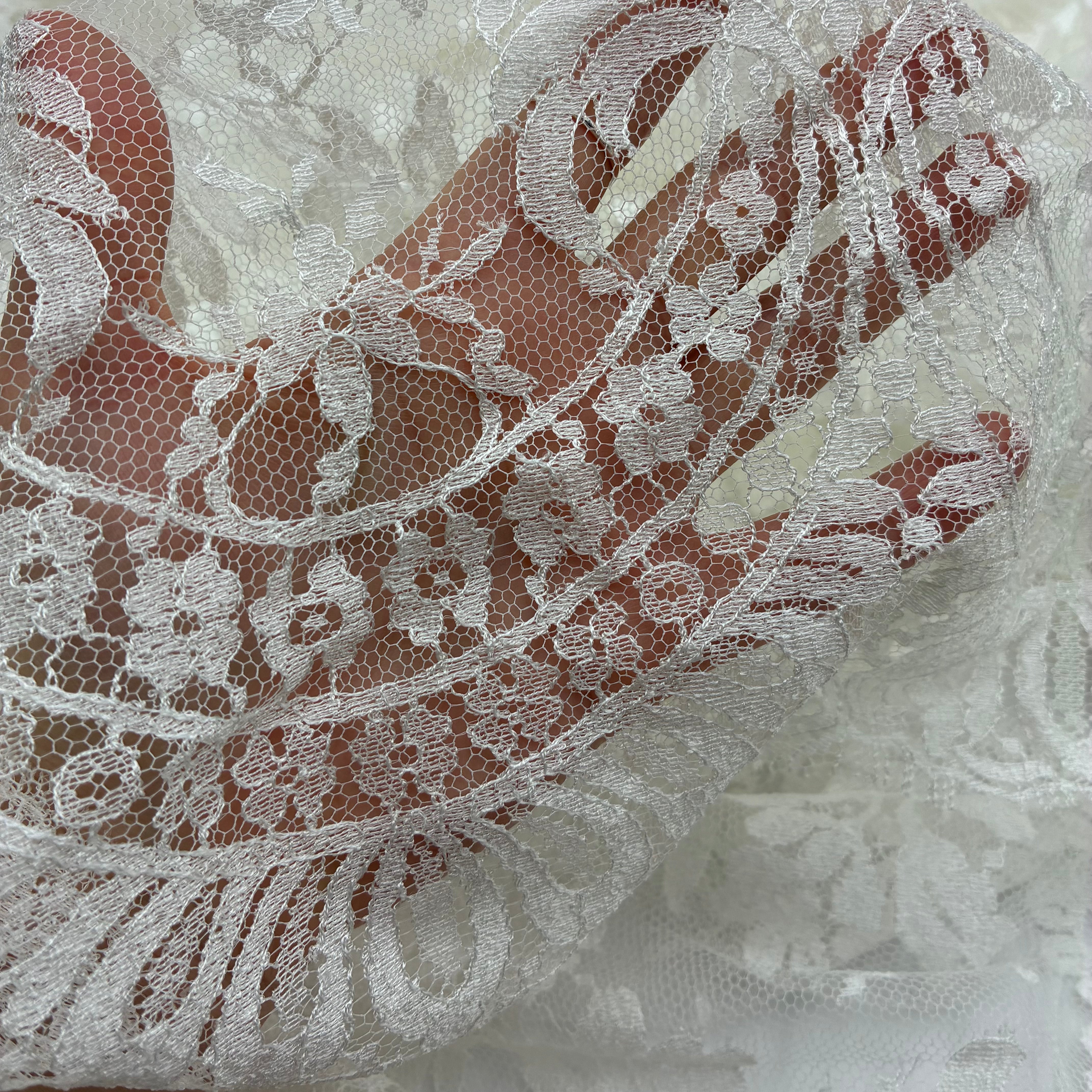 Net Floral Lace - Cream (WFY0640:41)