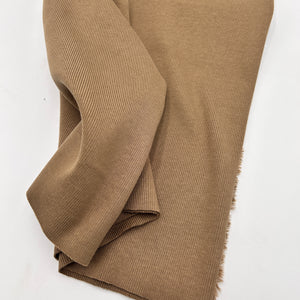 Cotton Rib Knit, Toffee (KRB0549)