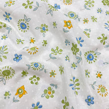 Load image into Gallery viewer, Cotton Dress Weight, Blue &amp; Green Floral (WDW2282)
