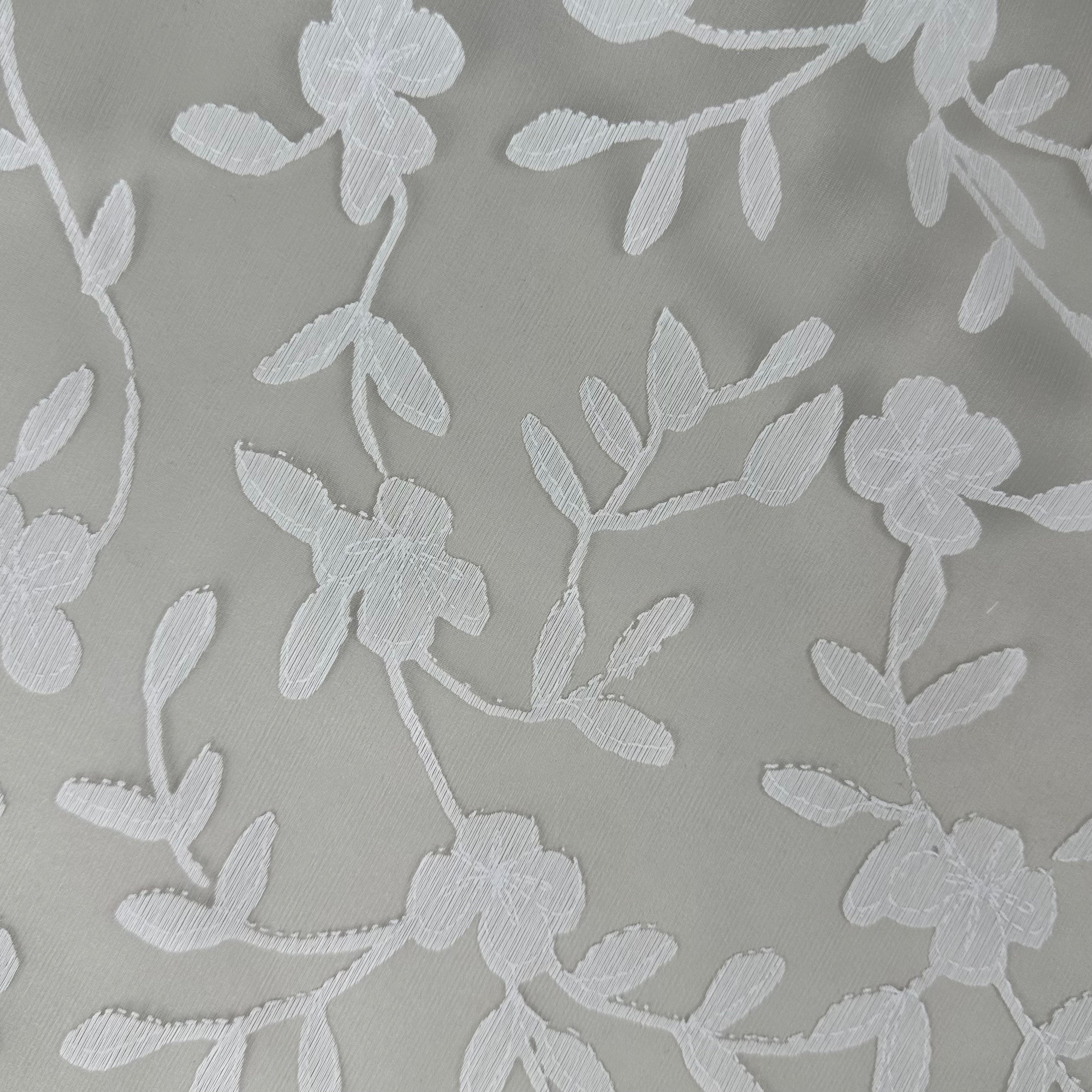 Light Weight Drapery - White Floral (HDH0675)