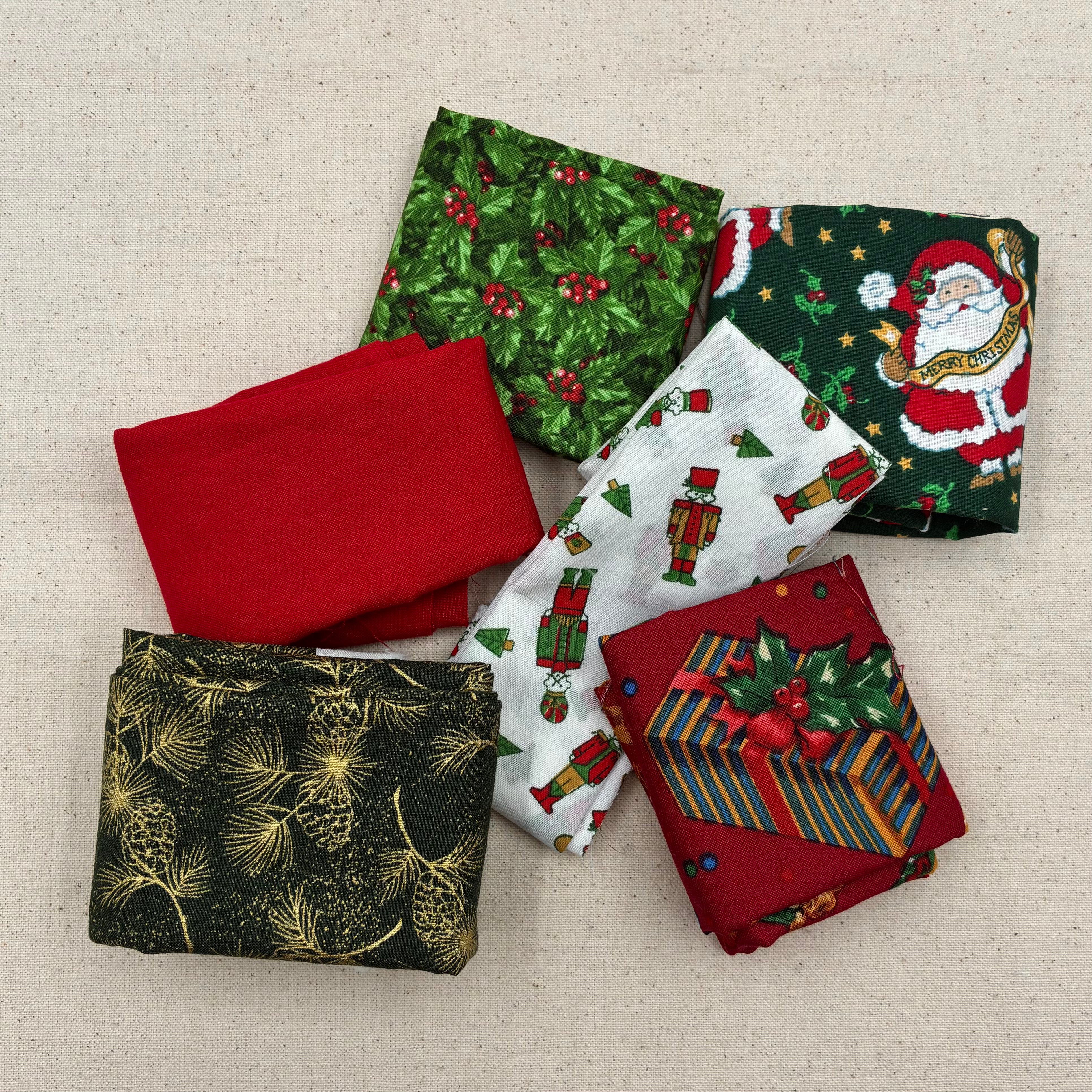 Quilting Cotton Scrap Bag - Assorted Holiday (WQC3063)