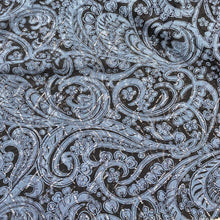 Load image into Gallery viewer, Printed Lace Knit - Black with Grey (KLM0189)
