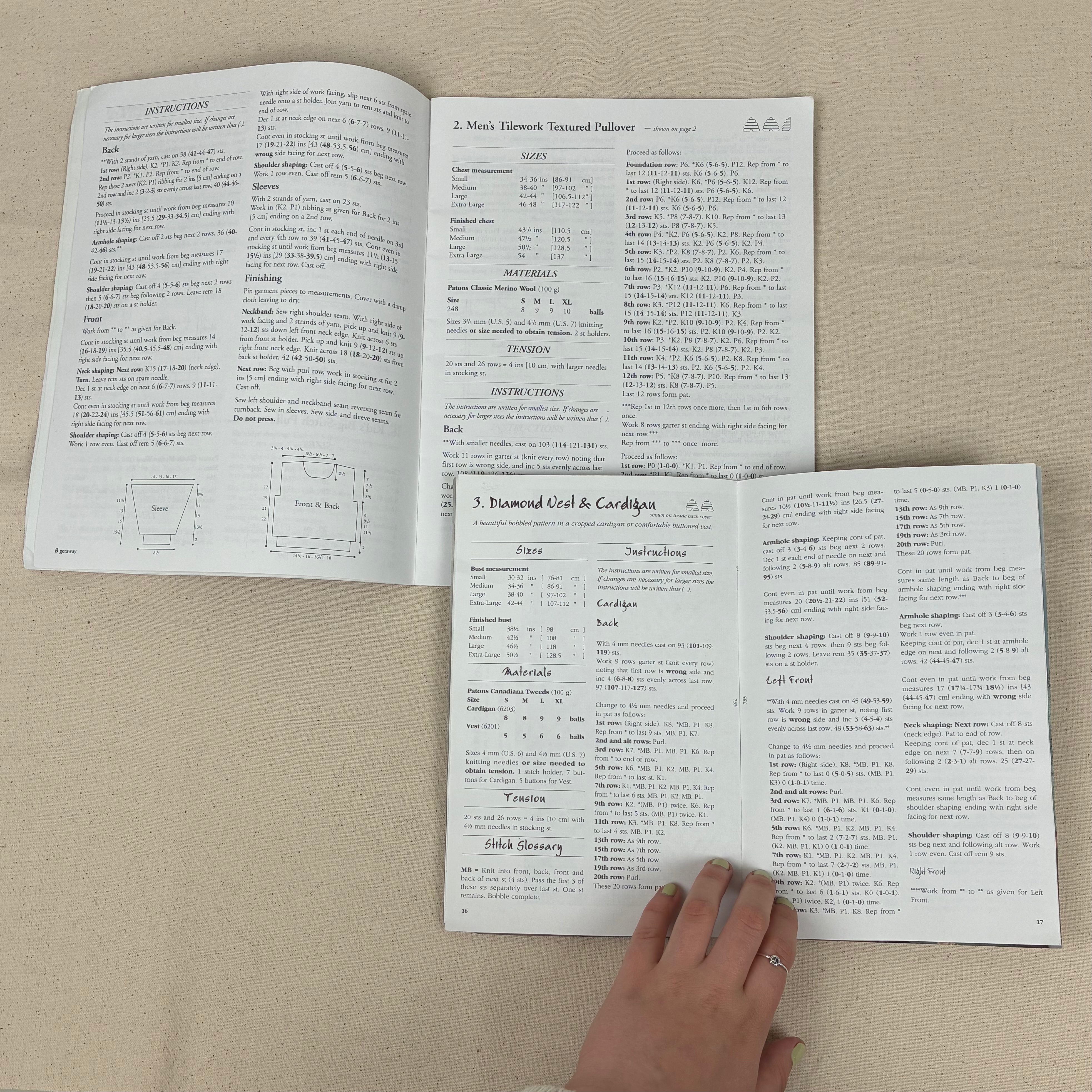3 Knitting Books - Patons & Rowan (NBK0343)