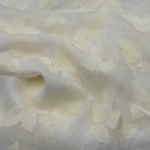 Light Weight Drapery, Buttermilk Leaves (HDH0680)