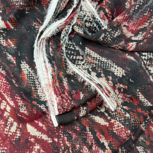 Load image into Gallery viewer, Blouse Weight, Red Abstract Animal Print (WDW2970)
