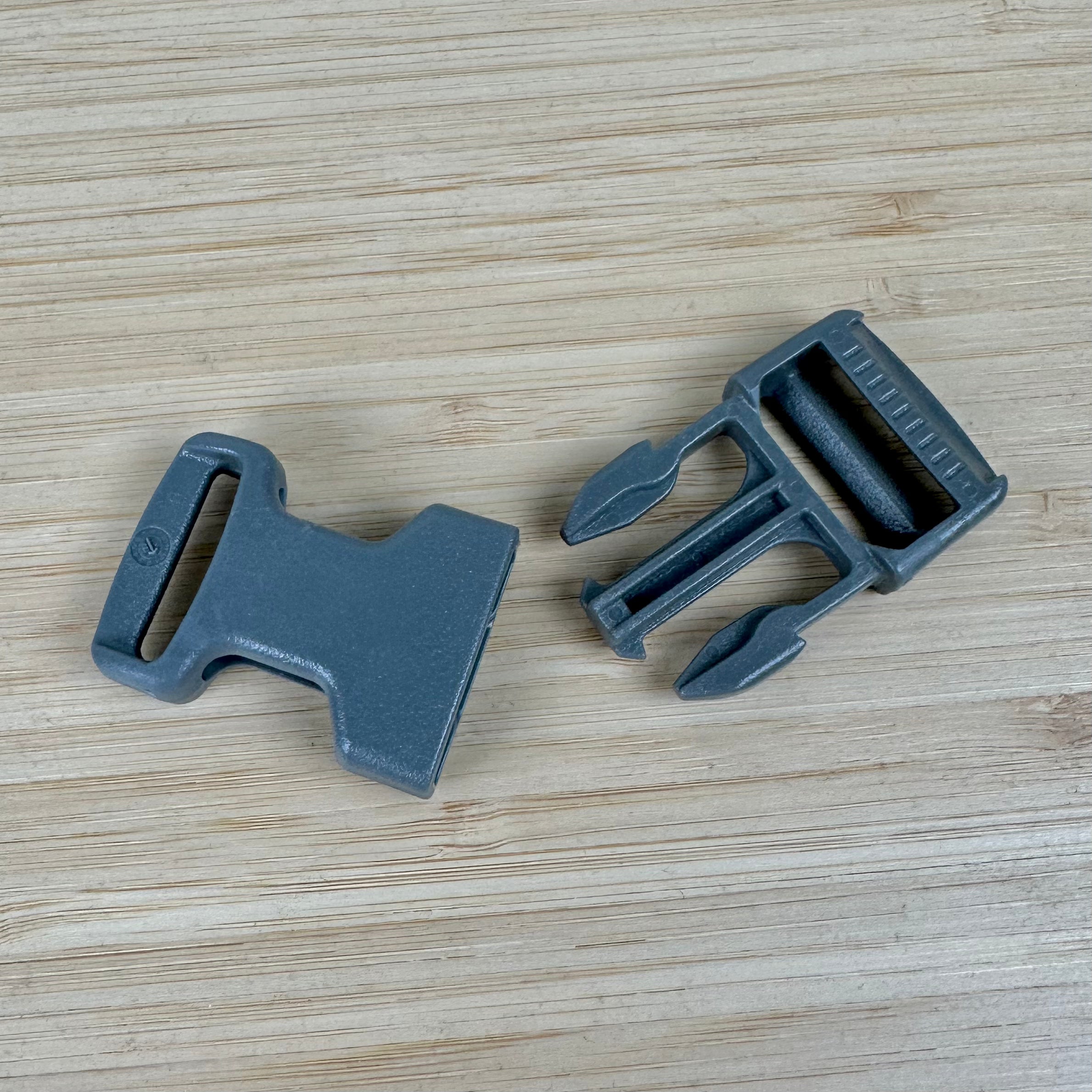 1" Parachute Clips, Grey (NXX1210)