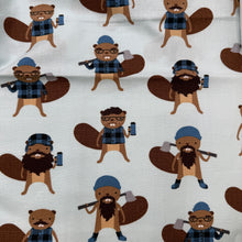 Load image into Gallery viewer, Quilting Cotton, Canadian Beavers Blue (WQC2602)
