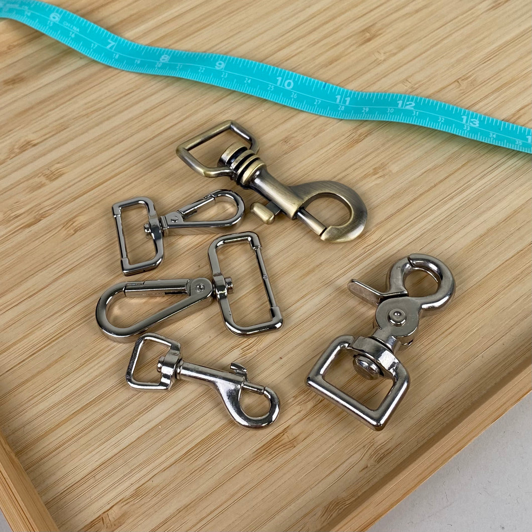Assorted Swivel Hooks (x5)  - Assorted Metals (NXX1539)