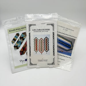 Quilt Pattern, Lot of 3 Table Runners (PXX0721)