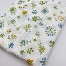 Load image into Gallery viewer, Cotton Dress Weight, Blue &amp; Green Floral (WDW2282)
