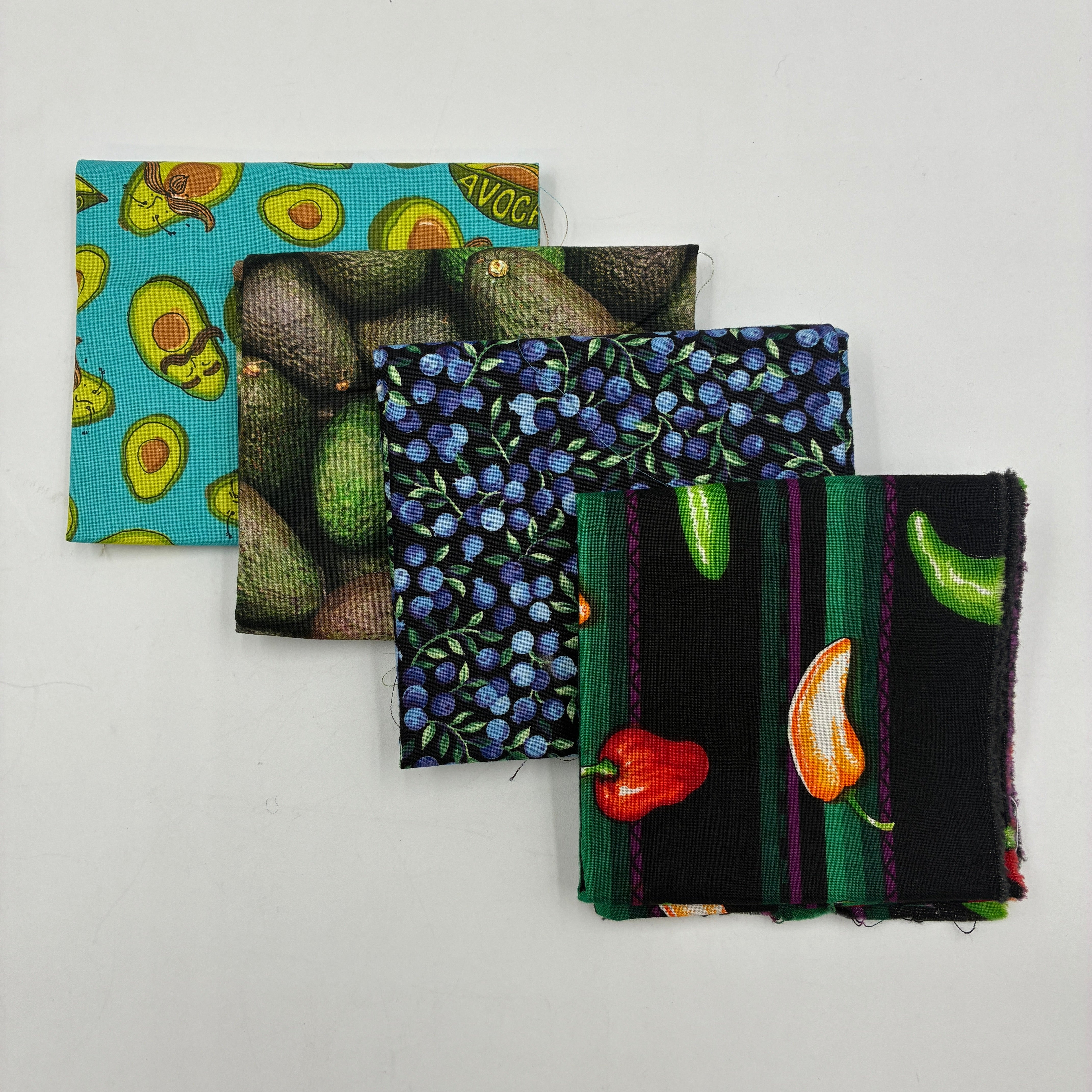 Quilting Cotton Fat Quarter Bundle - Eat Your Fruits & Veggies (WQC3167)