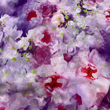 Load image into Gallery viewer, Chiffon Blouse Weight - Purple Floral Photography (WDW3103)
