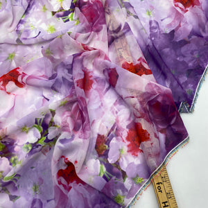 Chiffon Blouse Weight - Purple Floral Photography (WDW3103)