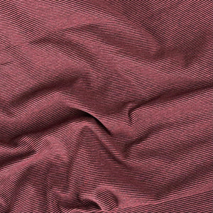 Cotton Baby Rib, Micro Stripe Wine & Black (KRB0490)