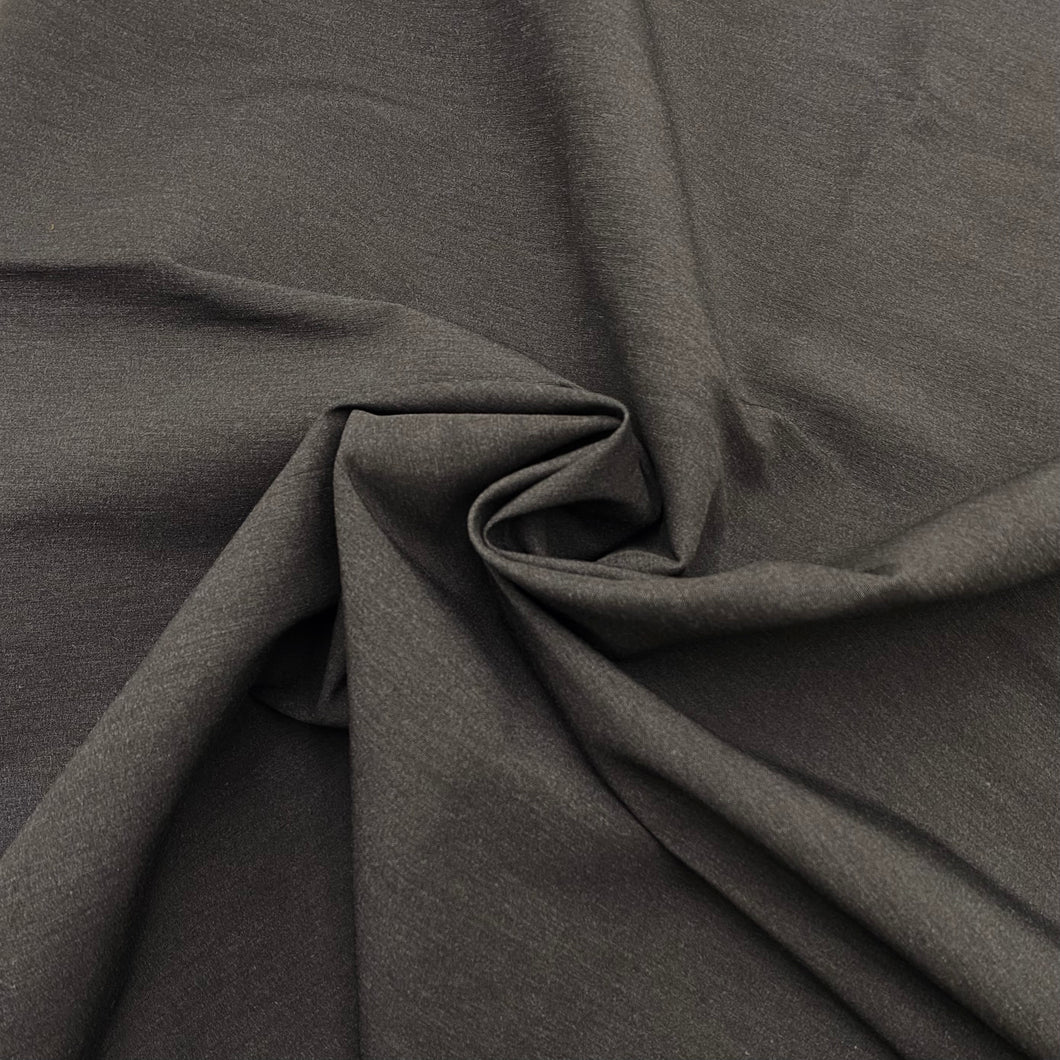 Cotton Blend Stretch Suiting - Charcoal (WSW0646)