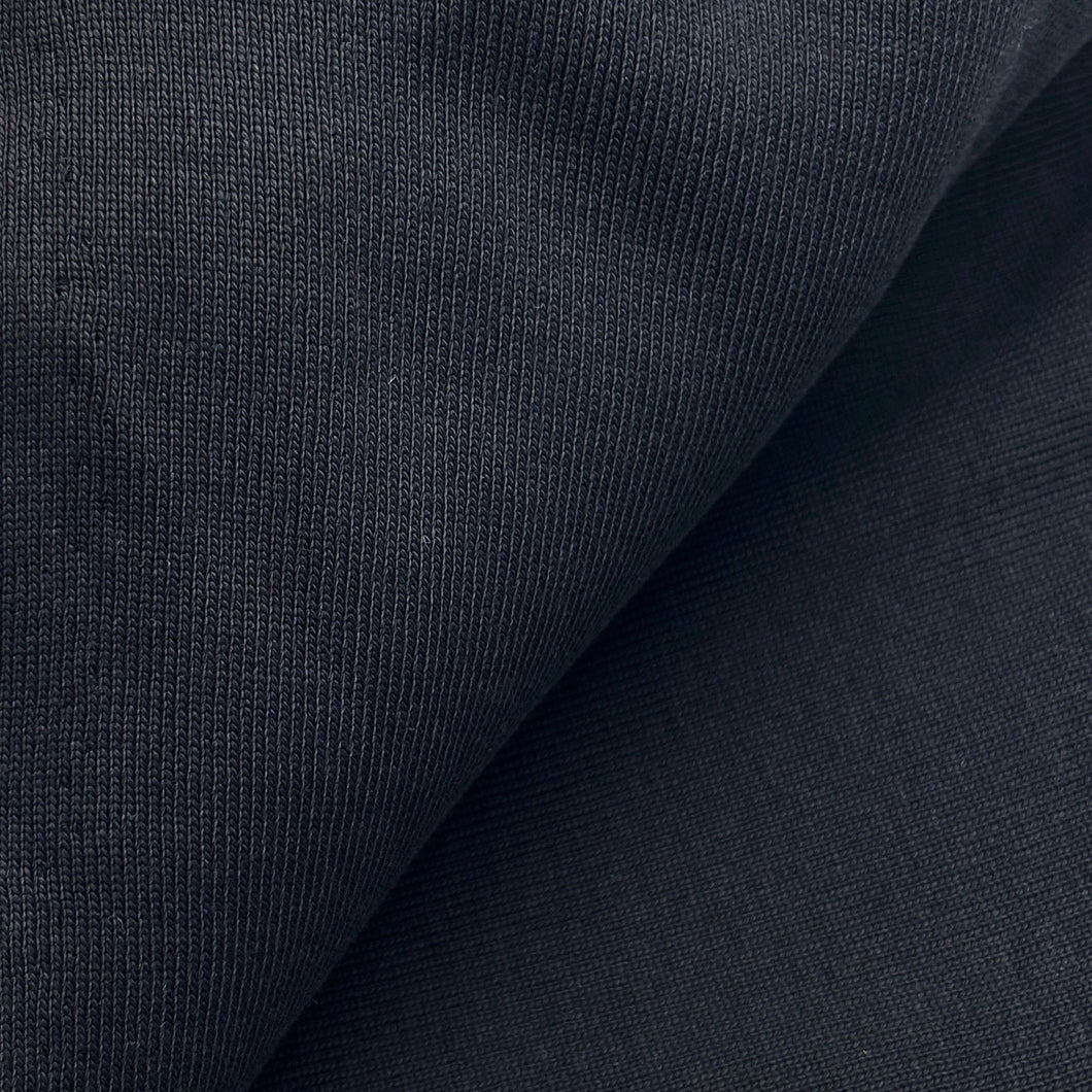 Cotton Rib Knit, Black (KRB0550)