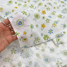 Load image into Gallery viewer, Cotton Dress Weight, Blue &amp; Green Floral (WDW2282)
