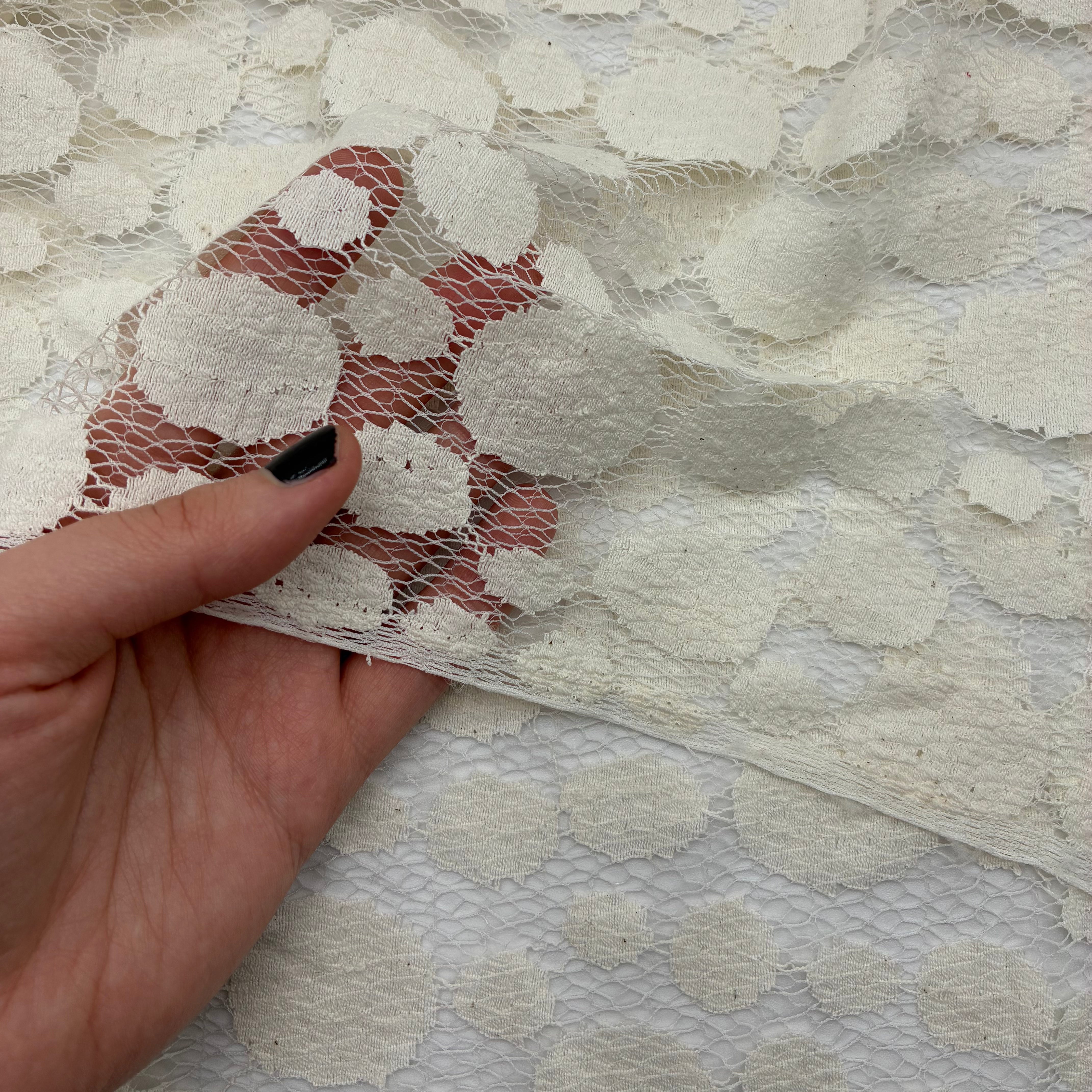 Polka Dot Net - Cream (WFY0653)