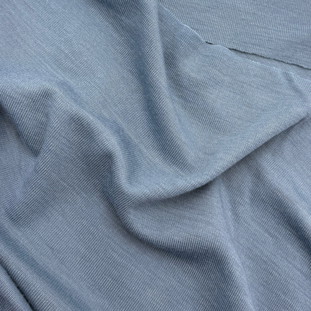 Merino Wool Blend Jersey, Wedgewood (KJE0964:965)