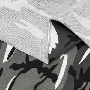 Cotton Blend Sports Mesh - Grey Camo (KLM0178)