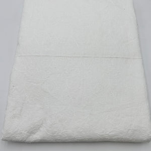 Cotton Blouse Weight, Embroidered White (WDW2417)